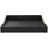 Uttermost Wessex Black Shagreen Tray