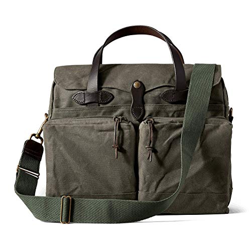 FiLSON 24-Hour Tin Cloth Briefcase - Otter Green - Thumbnail 4