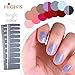 HIGH'S Single Color Series Manicure Nail Polish Strips Nail Wraps, Gainsboro