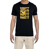 Black Pittsburgh TJ Watt Text Pic T-Shirt