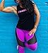 DCOIKO Women High Waist Fitness Stretchy Leggings Yoga Pants Sport Running Breathable Tights (L,Red)