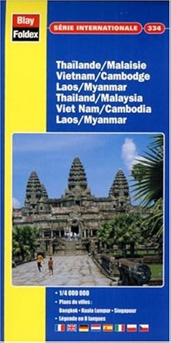 Download Carte routière et touristique : Thaïlande - Viêt-Nam - Laos - Cambodge, N° 334 (avec un index) PDF
