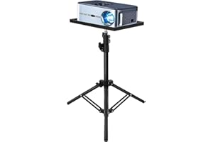 MAGICLULU Projector Stand Tripod Adjustable Projector Tripod Stand with Tray Portable Movie Meeting Book DJ Equiqment