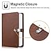 Fintie Photo Album for 3.5x4.25 Inch Polaroid Films - 64 Pockets Small Albums Book Compatible With Fujifilm Instax Wide EVO/400/300, Polaroid Now+/Now/Flip/I-Type/600/SX-70 Photos, Vintage Brown