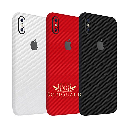 Sopiguard iphone x 10 carbon fiber full body precision edge-to-ed…