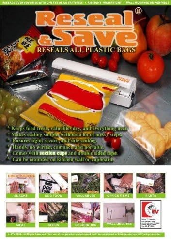 "RESEAL & SAVE"- AS SEEN ON TV (RESEALS ALL PLASTIC BAGS!)