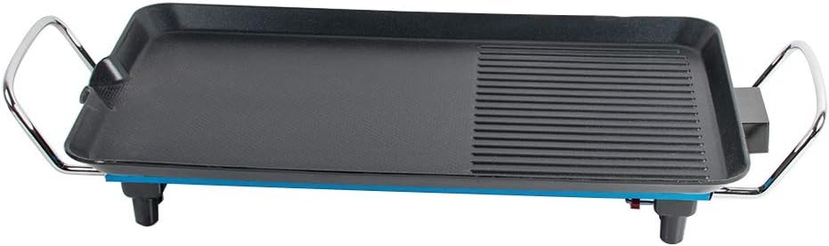 review Lolicute Electric Grill Non Stick Cooking Smokeless Barbecue Smokeless Grill 110V 1500W 6 People and Above Applicate Electric Teppanyaki Table Top Grill Griddle