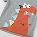 ChicNChic Baby Boys Toddler Summer Clothes Dinosaur T-Shirt with Short Pants Outfits Set (3T, Grey)