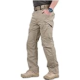 NAVEKULL Men's Military Cargo Tactical Pants Ripstop Lightweight Cotton Stretch Combat Outdoor Hiking Pants