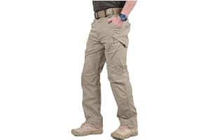 NAVEKULL Men's Military Cargo Tactical Pants Ripstop Lightweight Cotton Stretch Combat Outdoor Hiking Pants
