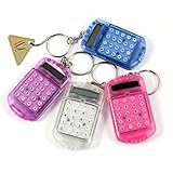 Pocket Plastic 8 Digits LCD Display Mini Calculator with Keyring