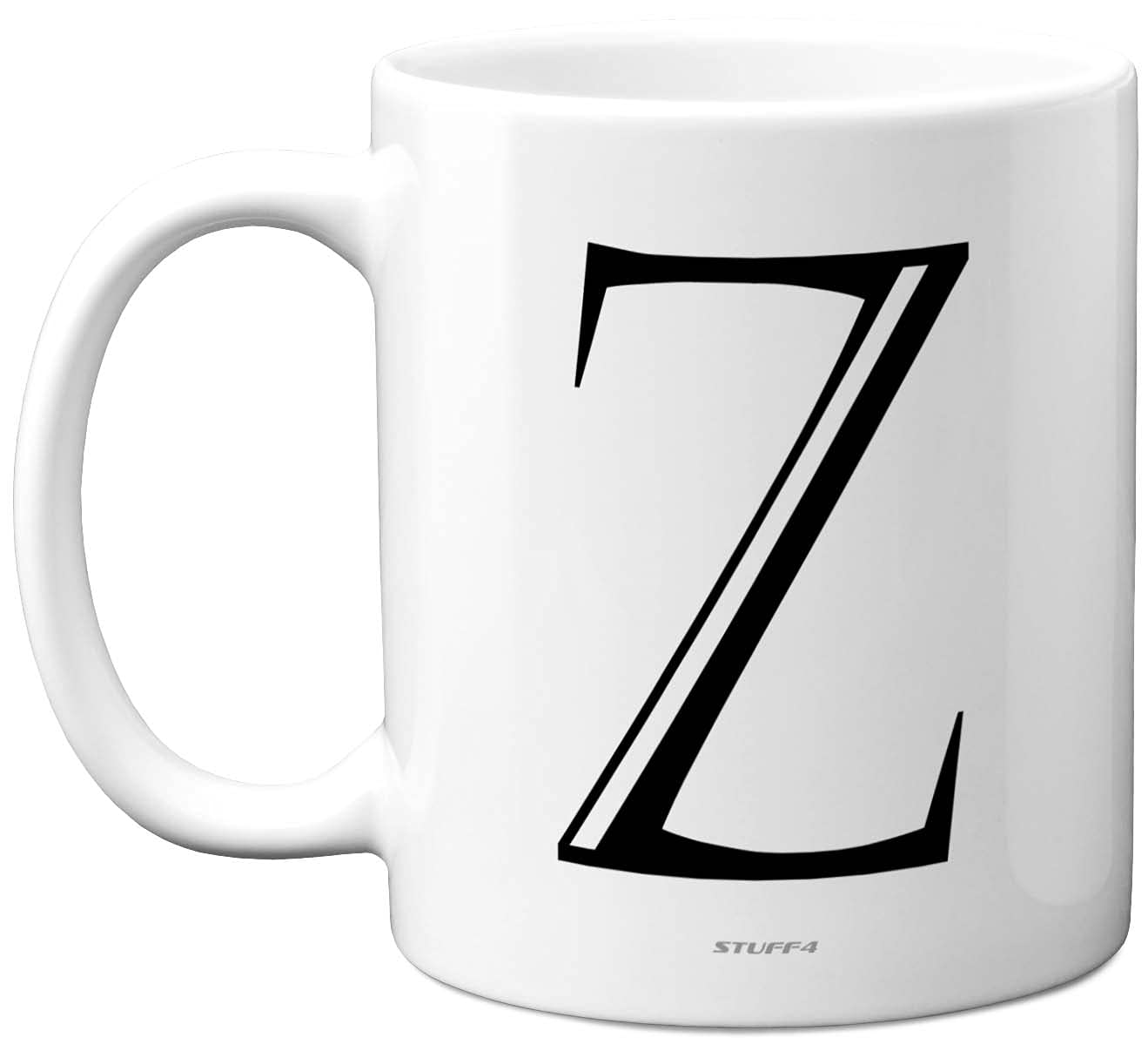 Stuff4 Personalised Alphabet Initial Mug - Letter Z Mug, Gifts for Him Her, Fathers Day, Mothers Day, Birthday Gift, 11oz Ceramic Dishwasher Safe Anniversary, Valentines, Christmas, Retirement