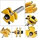 Tongue and Groove Set,Router Bit Set, 1/2 Inch Shank 3 Teeth T Shape Wood Milling Cutter Adjustable Woodworking Tool (2Pcs)
