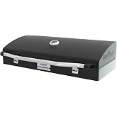 Camp Chef Deluxe Barbecue Box, Hinged Lid, 2-Burner | Model BB60X, Built-in thermometer in hinged lid, Internal heat diffusion for even cooking