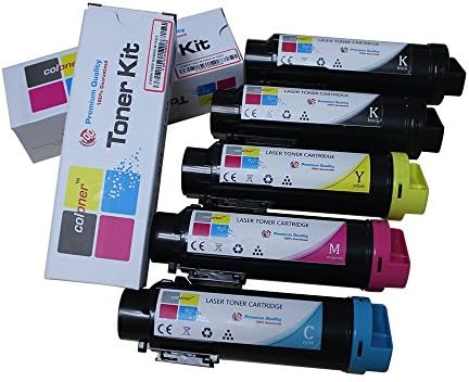 Coloner(TM) 5,500 & 4,300 Pages Compatible Toner Cartridge for Xerox Phaser 6510/ WorkCentre 6515n Extra High Capacity (5-Pack/Set)