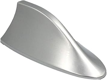 Amazon Co Jp 自動車 シャークフィン アンテナ 防水 汎用品 車載 Fm Am ラジオ ドルフィン ルーフ アンテナ 両面テープで取り付け シルバーパール 車 バイク