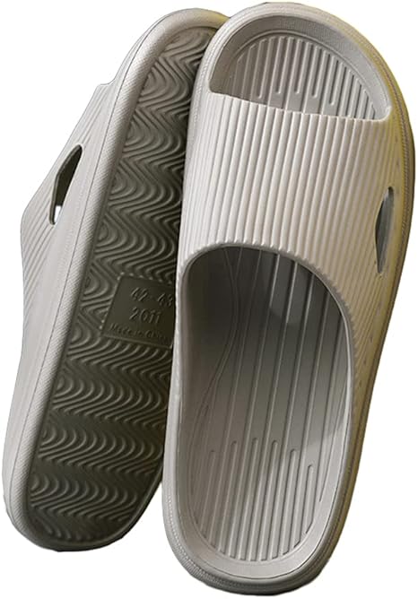 Amazon Wasacci バススリッパ 厚底 サンダル レディース メンズ 室内 スリッパ 洗える 低反発 滑り止め 抗菌防臭 通気 お風呂 トイレ ベランダ お庭 来客用 グレー 27 28cm バススリッパ ホーム キッチン オンライン通販