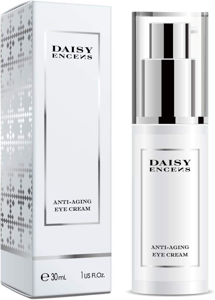 DAISY ENCENS Eye Cream for Appearance of Dark Circles, Puffiness, Wrinkles and Bags - for Under and Around Eyes -30ML