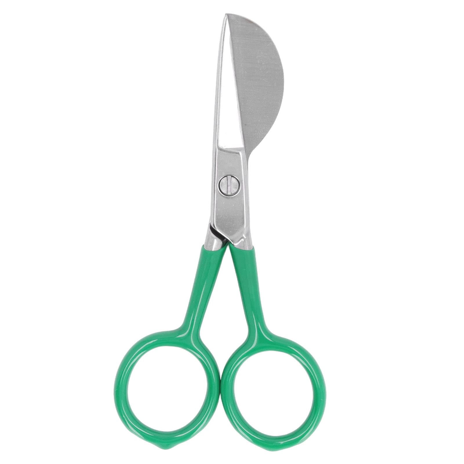 Tufting Carpet Shears, Mini Portable Stainless Steel Duckbill Hairball Trimming Shears Carpet Cutter Tools Double Bent Curved Offset Handle Scissors for Carpet Pile(Green)