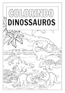 Livro Colorindo com Dinossauros