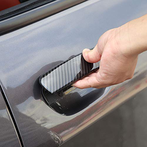 Voodonala for Challenger ABS Carbon Fiber Door Handle Trim for 20122022 Dodge Challenger, 2pcs