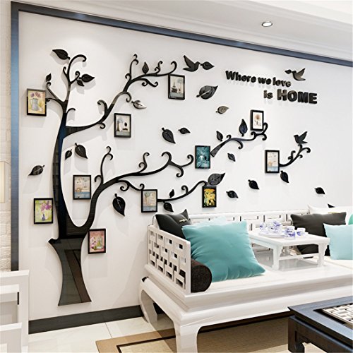 3D Tree Wall Stickers DIY Photo Frame Tree Wall Decal Family Photo