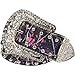 Muddy Girl Pink Camo Belt - Women’s Western Cowgirl Rhinestone Studded Bling Belt with Buckle X-Large