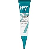 No7 Protect & Perfect Eye Cream - Intense Advanced Under Eye Cream for Dark Circles - Enriched with Hydrating Hyaluronic Acid and Nourishing Shea Butter to Revive Tired-Looking Eyes (0.5 Fl Oz)