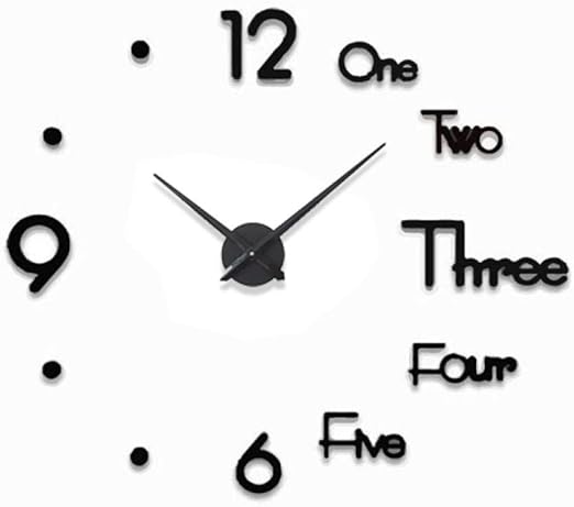 Relojes Pared Reloj De Pared De Reloj Diy Sin Perforaciones Sala