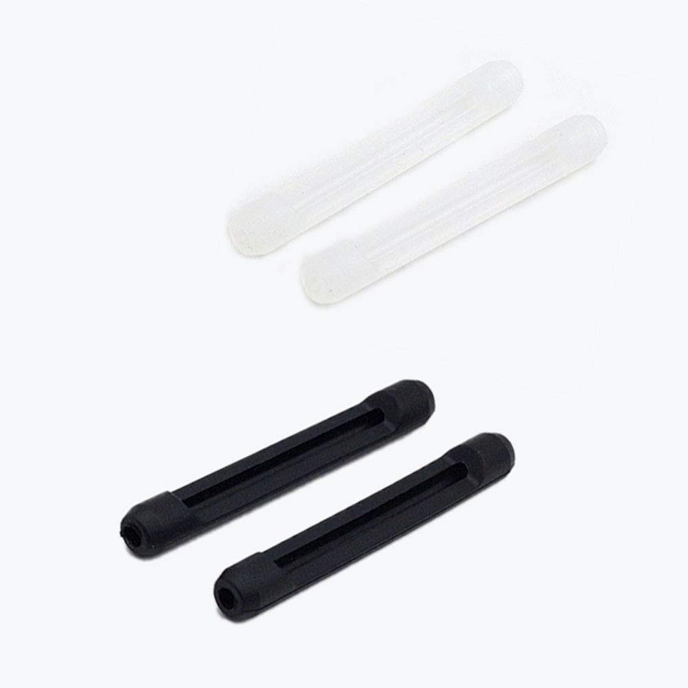 10 Pairs Eyeglass Strap Holder-Silicone Glasses Ear Hooks, Anti-Slip Elastic Comfort Glasses Retainers for Spectacle Sunglasses, Reading Glasses, Sports Eyeglass, Black&Clear