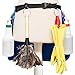 Professional Speed Cleaning Apron with 7 Pockets, Glove Holder, Duster Holder, 16oz Spray Bottle - Speeds Up Cleaning, Saves Time