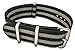 BluShark Original Premium Nylon Watch Strap - Durable, Waterproof Replacement Watch Band for Men and Women | Stainless Steel Buckle | Ballistic, Military | Bond, 24mm