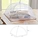 HiGift (6 pack) Food cover Pop-up 17x17 Mesh Food Covers Tent Umbrella for Outdoors, Screen Food Tents, Parties Picnics, BBQs, Reusable and Collapsible