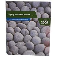 Equity and Fixed Income Vol. 5 CFA Program Curriculum 2008 Level 1 0536537070 Book Cover