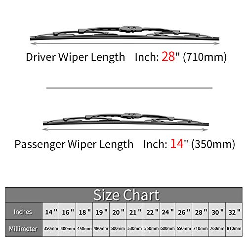 For Hyundai Elantra Windshield Wiper Blades - 28