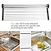 THETIS Homes Over The Sink Multipurpose Roll-Up Dish Drying Rack -17.7''x11.8'',Stainless Steel