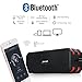 Bluetooth Speaker, Wirezoll IP67 Waterproof 20W Stereo Portable Wireless Speaker with Universal Bike Holder / Enhanced Bass / 15 Hours Playtime / TF Card Support / Built-in Microphone / Black & Red