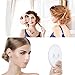 Gotofine 7x Magnifying Makeup Mirror with 2 Suction Cups and Hanging Hole, Round, Clear & Transparent for Wall Mounting