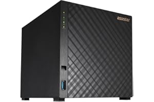 Asustor Drivestor 4 Gen 2 AS1204T, 4 Bay NAS, Quad-Core 1.7GHz CPU, 2.5GbE Port, 1GB DDR4, 3 USB 3.0, Network Attached Storag