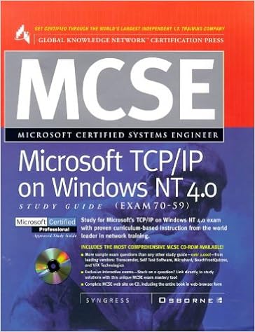 Mcse Microsoft Tcp Ip On Windows Nt 4 0 Study Guide Exam 70 59 Syngress Media Inc 0783254024892 Amazon Com Books