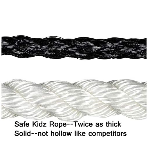 Safe-Kidz Cargo Climbing Net, 100% Polyester Rope Ladder, 96" L x 30" W + Drill Bit & Instructions - Image 4