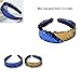 6Pack Reversible Sequin Headbands Color Changing Flip Sequin Headbands Bling Glitter Sparkly Fashion Headband Magic Alice Hair Band Hair Accessories for Girls Teens Kids Children Women