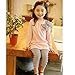 Asherangel 2pcs Baby Girls Bowknot T-shirt Top+pants Leggings Trousers Outfit Pink 5T