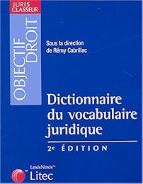 Dictionnaire du vocabulaire juridique