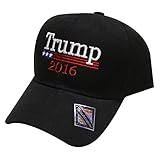 C901v Trump with American Flag Velcro Baseball Cap Black