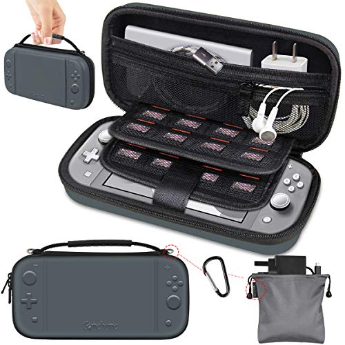 Gamehome Carrying Case Compatible with Nintendo Switch Lite, Portable Travel Protective Hard Shell Storage Pouch with 16 Game Cartridges for Nintendo Switch Lite Console & Accessories