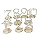 Tinksky Wooden Table Numbers with Holder Base for Wedding or Home Birthday Decoration, 1 to10, Pack of 10
