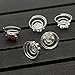 Newstarfactory Rhinestone Studded Collection Flower Spiral Hair Pin Pack of 12 (Hot Pink)