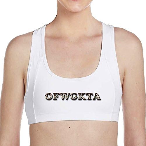 HYRONE Women's Fashional OFFWGKTA Logo Sport Vest Size L White