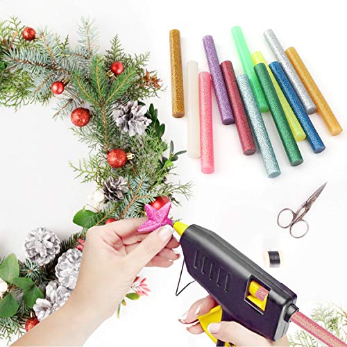 Mini Hot Glue, Enpoint 3.93 x 0.43 in Hot Glue Sticks for Glue Gun EVA Glitter Colored Hot Melt Adhesive Glue Sticks for DIY Art Craft General Repairs and Gluing Projects 36 Pack - Thumbnail 4